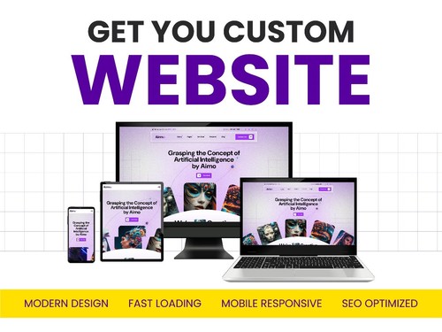 Custom website design ui ux - website, &