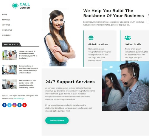 Telesales call centre customer - call,