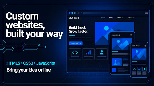 Custom web design service - design,