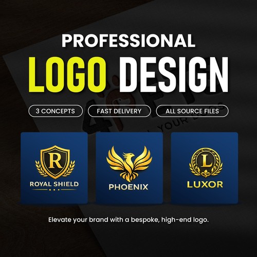 Custom logo design service for - logo,