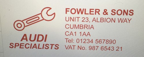Car garage service history