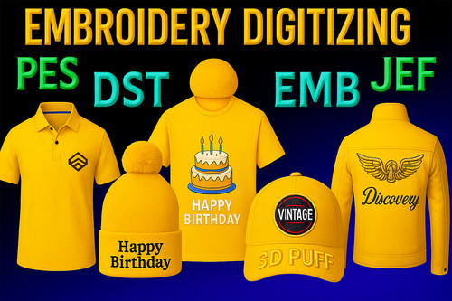 Custom embroidery digitizing - custom,