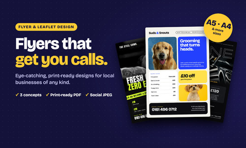Custom flyer design service - design,