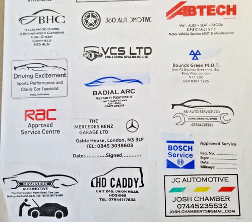 Generic garage service stamp