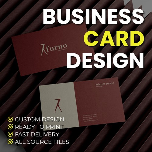 Business card design - design, service